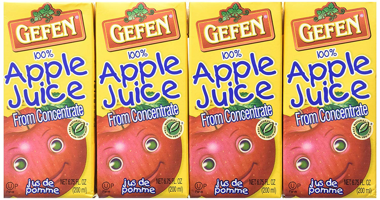 GEFEN: Apple Juice from Concentrate 4 Pack, 27 fl oz