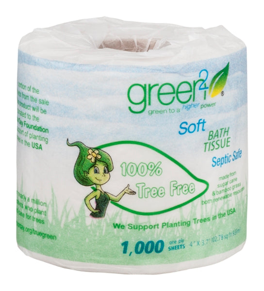 GREEN2: 1000 Sheets Tree Free Bathroom Tissue, 1 ea - No Brand For Less
