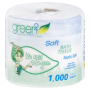 GREEN2: 1000 Sheets Tree Free Bathroom Tissue, 1 ea - No Brand For Less