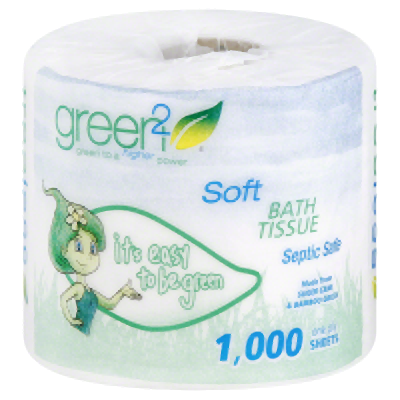 GREEN2: 1000 Sheets Tree Free Bathroom Tissue, 1 ea - No Brand For Less