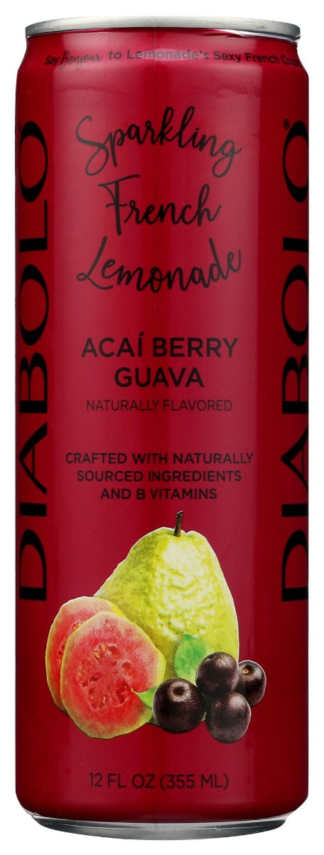 DIABOLO: Acai Berry Guava Soda, 12 fo - No Brand For Less 