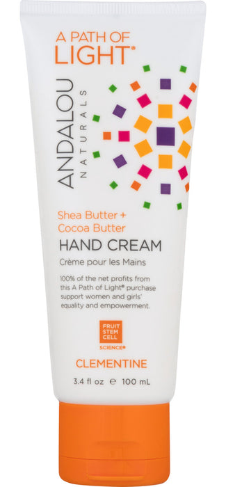 Andalou Naturals Hand Cream A Force of Nature Shea Butter plus Sea Buckthorn Clementine 3.4 oz