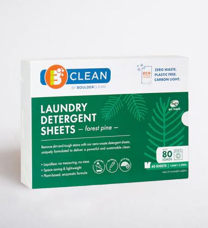 BOULDER CLEAN: Forest Pine Laundry Detergent Sheets, 40 ct