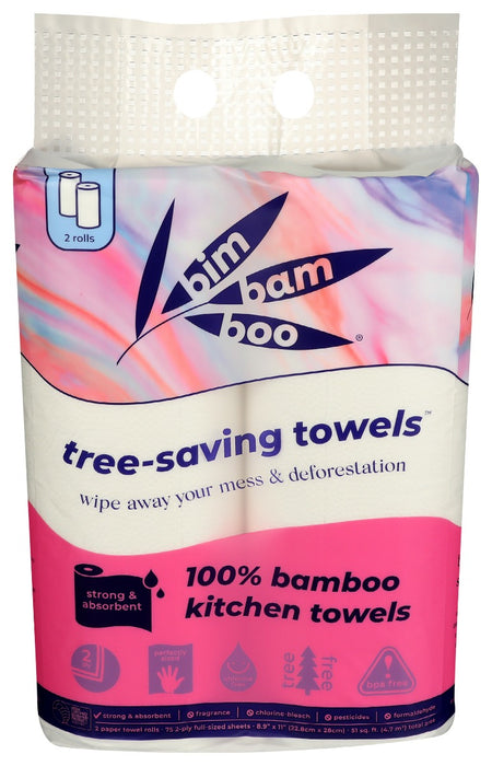 BIM BAM BOO: Paper Towels 2 Ply, 2 ea