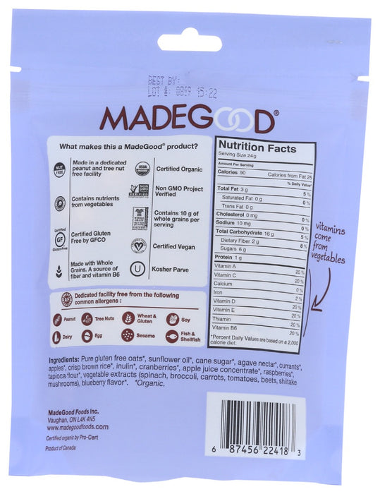 MADEGOOD: Mixed Berry Granola Minis, 3.5 oz