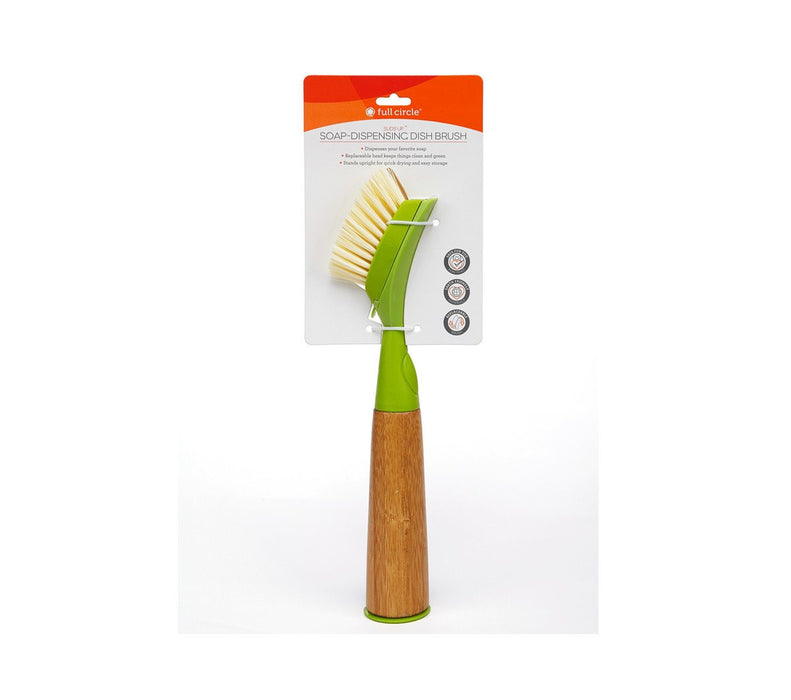 Full Circle Home - Suds Up Dish Brush - Green - Case of 12 - 2 Count (12x2 CT)