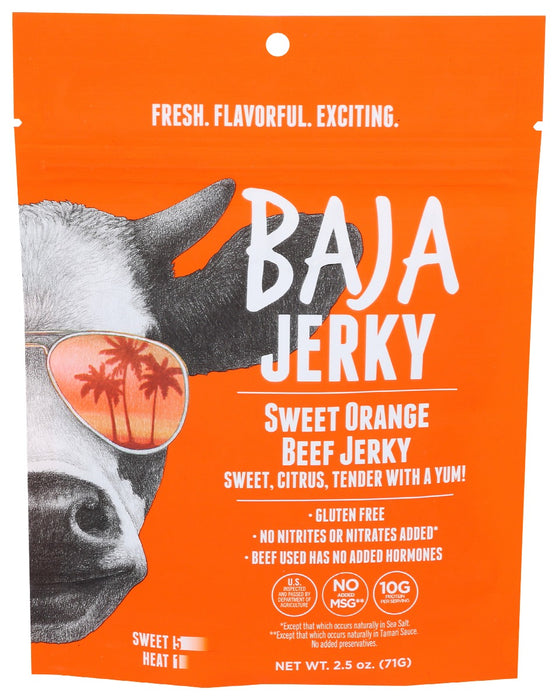 BAJA JERKY: Sweet Orange Beef Jerky, 2.5 oz