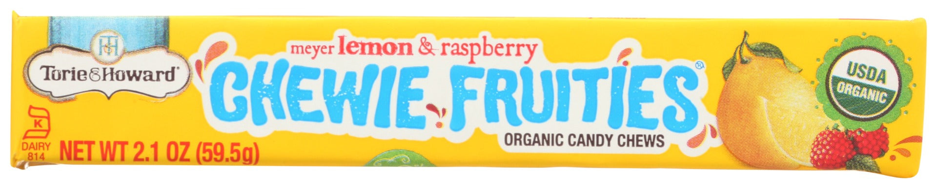 TORIE & HOWARD: Chewie Fruities Lemon and Raspberry, 2.1 oz
