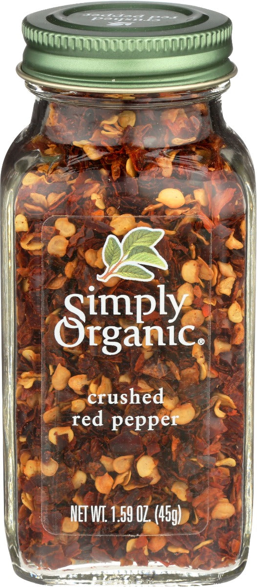 SIMPLY ORGANIC: Crushed Red Pepper, 1.59 oz