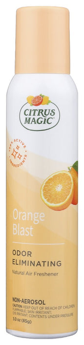 CITRUS MAGIC: Air Freshener Spray Orange Fresh, 3.5 oz