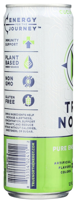 TRUE NORTH: Cucumber Lime Energy Drink, 12 fo