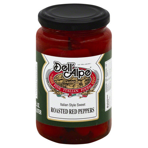 DELL ALPE: Roasted Red Peppers, 12 oz