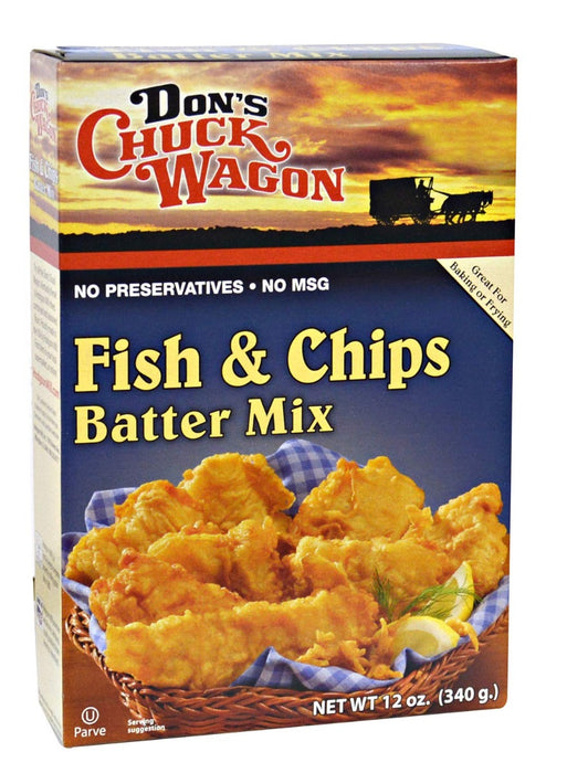 DONS CHUCK WAGON: Fish and Chips Batter Mix, 12 oz