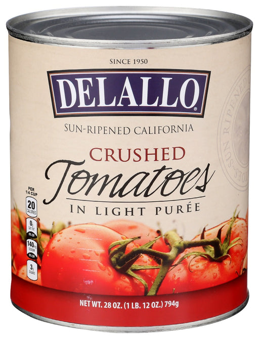DELALLO: Crushed Tomatoes With Puree, 28 oz - No Brand For Less 