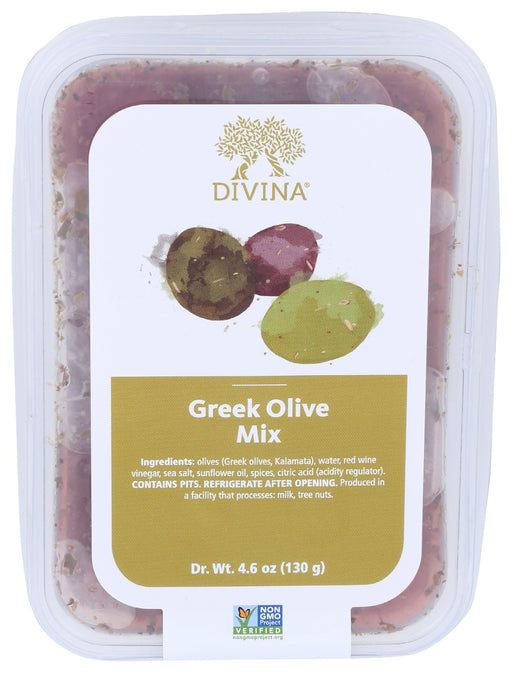 DIVINA: Greek Olive Mix, 4.6 oz - No Brand For Less 