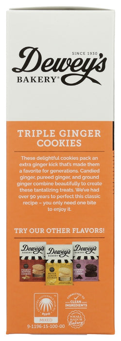 DEWEYS: Triple Ginger Cookies, 9 oz