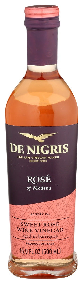 DE NIGRIS: Sweet Rose Wine Vinegar, 500 ml - No Brand For Less 