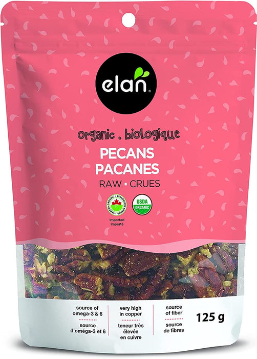 ELAN: Organic Raw Pecans, 4.4 oz