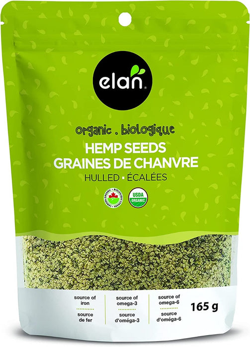 ELAN: Elan Organic Raw Hemp Seeds, 5.8 oz