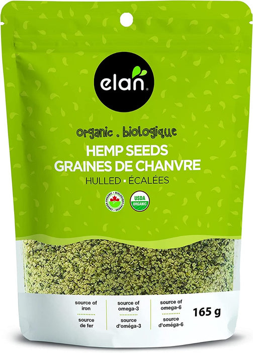 ELAN: Elan Organic Raw Hemp Seeds, 5.8 oz