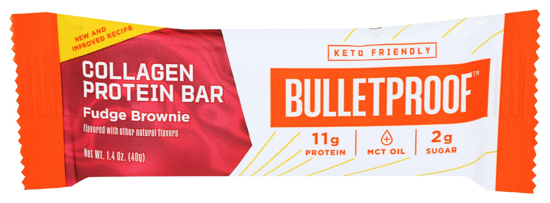 BULLETPROOF: Collagen Protein Bar Fudge Brownie, 1.4 oz