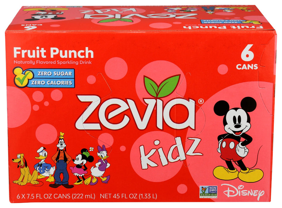 ZEVIA: Kidz Fruit Punch 6Pack, 45 fo
