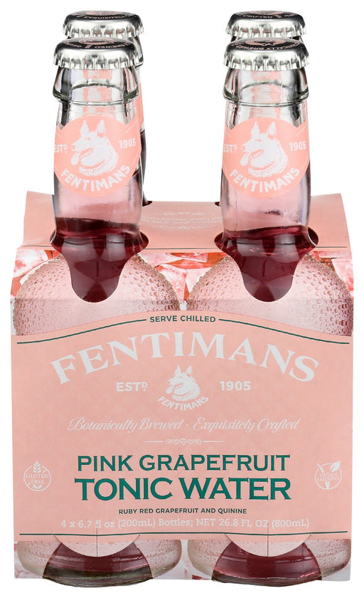 FENTIMANS: Mixer Tonic Water Pink Grapefruit 4 pk, 26.8 fo - No Brand For Less