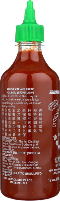 HUY FONG: Sriracha Hot Chili Sauce, 17 oz