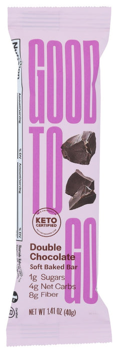 GOOD TO GO: Double Chocolate Keto Bar, 1.41 oz