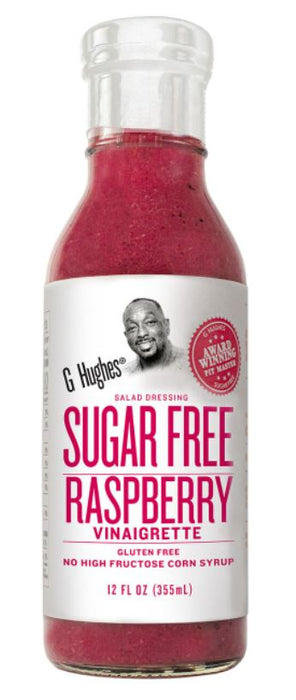 G HUGHES: Raspberry Vinaigrette Sugar Free, 12 fo