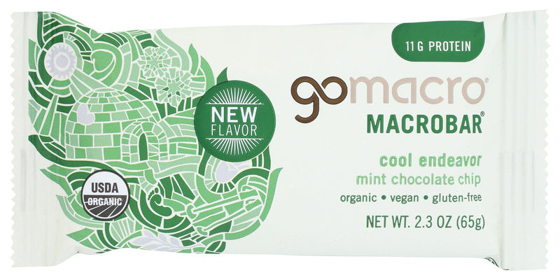 GOMACRO: Mint Chocolate Chip Bar, 2.3 oz - No Brand For Less