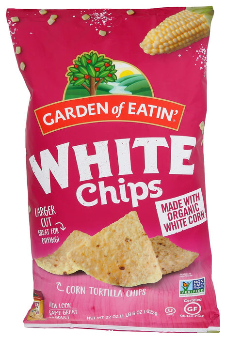 GARDEN OF EATIN: Chip Tortila White Fiesta Organic, 22 oz