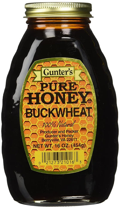 GUNTERS: Pure Buckwheat Honey, 16 oz