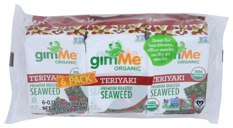 GIMME: Premium Organic Seaweed Teriyaki, 1.05 oz - No Brand For Less