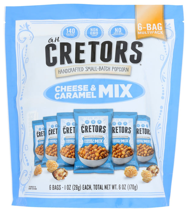 GH CRETORS: Cheese and Caramel Mix Popcorn, 6 oz