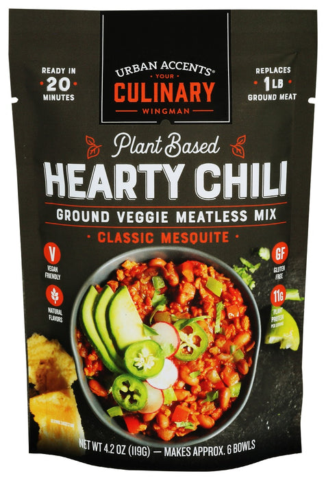 URBAN ACCENTS: Plant Based Hearty Chili, 4.1 oz
