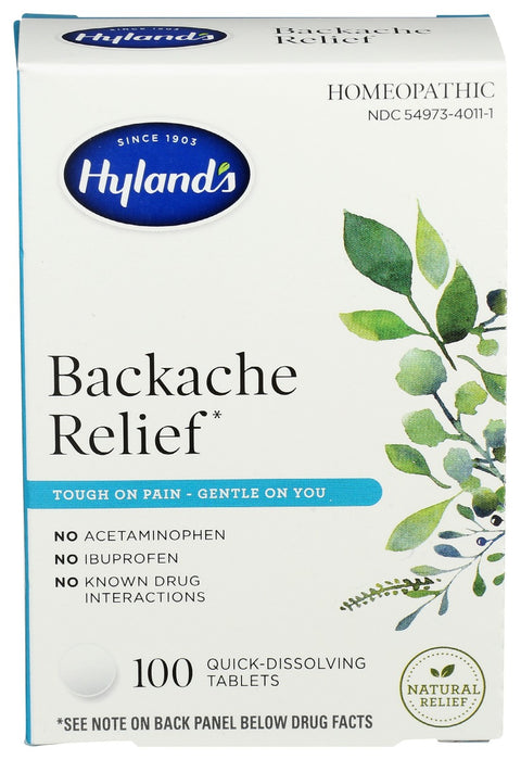 HYLAND: Backache Relief, 100 tb