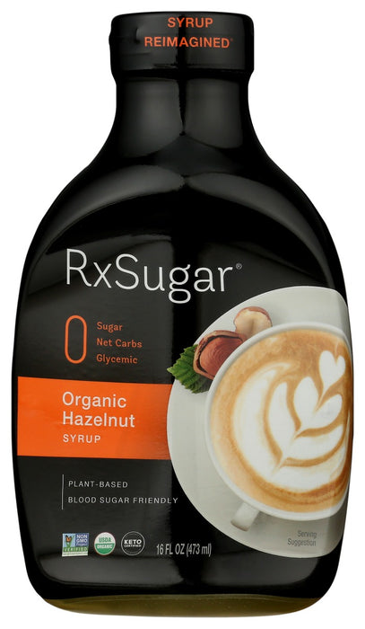 RXSUGAR: Organic Hazelnut Syrup, 16 fo