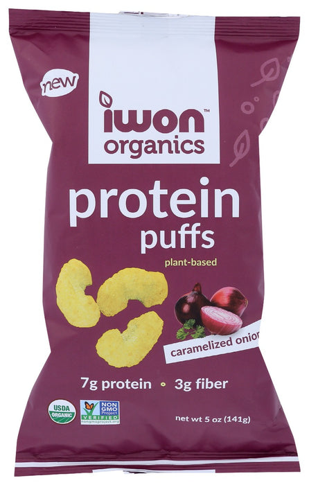 IWON ORGANICS: Protein Puffs Caramelized Onion, 5 oz