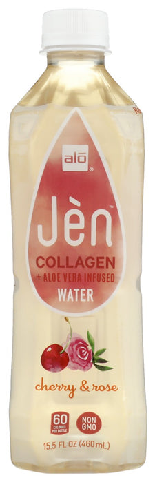 ALO: Collagen Aloe Vera Infused Water Cherry and Rose, 15.5 fo