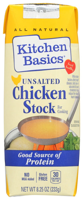 KITCHEN BASICS: Unsalted Chicken Stock, 8.25 oz