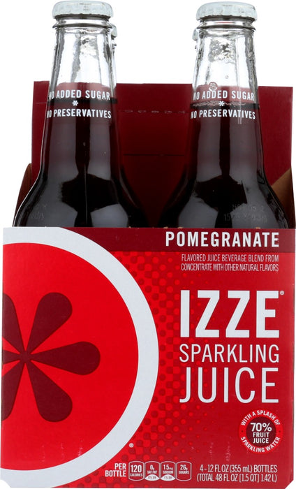 IZZE BEVERAGE: Sparkling Pomegranate, 48 fo