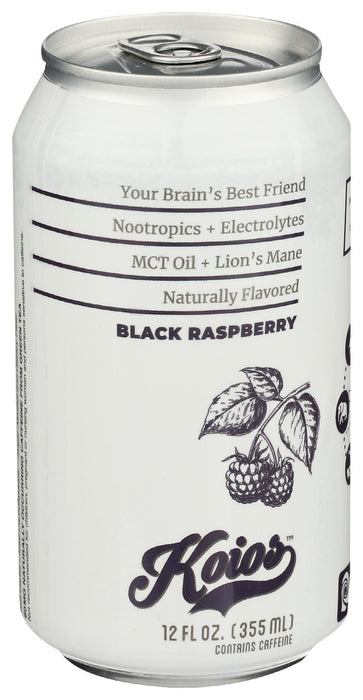 KOIOS: Black Raspberry Sparkling Brain Energy, 12 fo