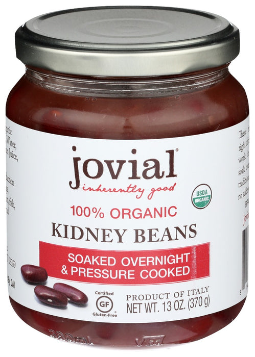 JOVIAL: 100 Percent Organic Kidney Beans, 13 oz