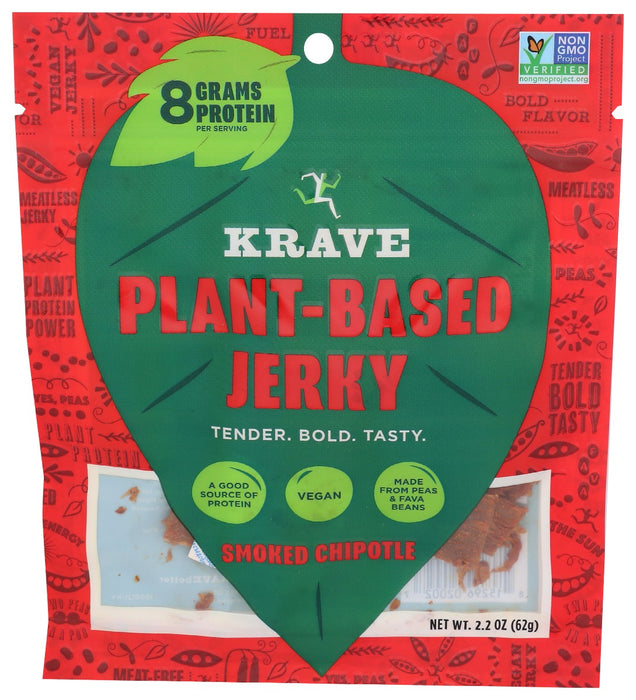 KRAVE: Plant Based Smoked Chipotle Jerky, 2.2 oz