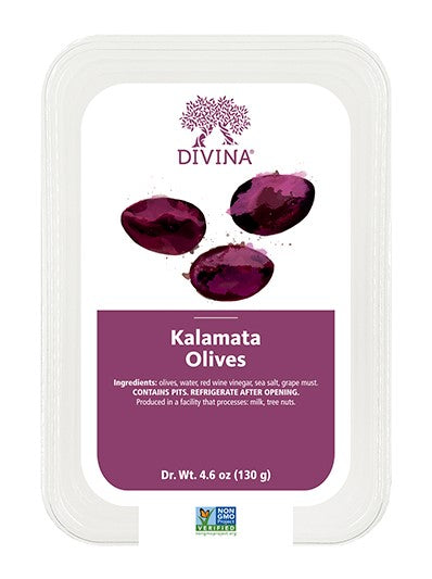 DIVINA: Kalamata Olives, 4.60 oz - No Brand For Less 