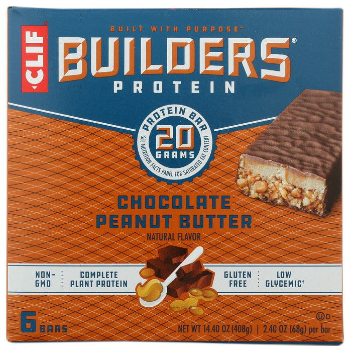 CLIF: Builder's Bar Chocolate Peanut Butter, 14.4 oz