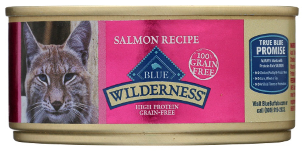 BLUE BUFFALO: Wilderness Adult Cat Food Salmon Recipe, 5.50 oz