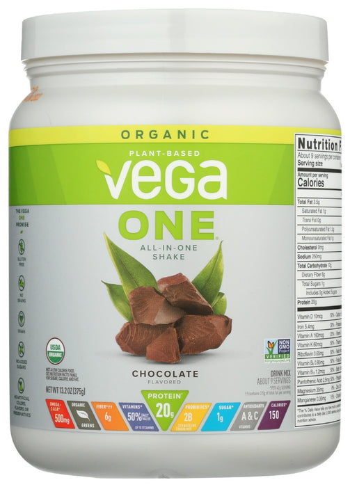 VEGA: One Organic Protein Choco, 13.2 OZ