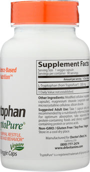 DOCTORS BEST: L Tryptophan With Tryptopure 500Mg, 90 vc - No Brand For Less